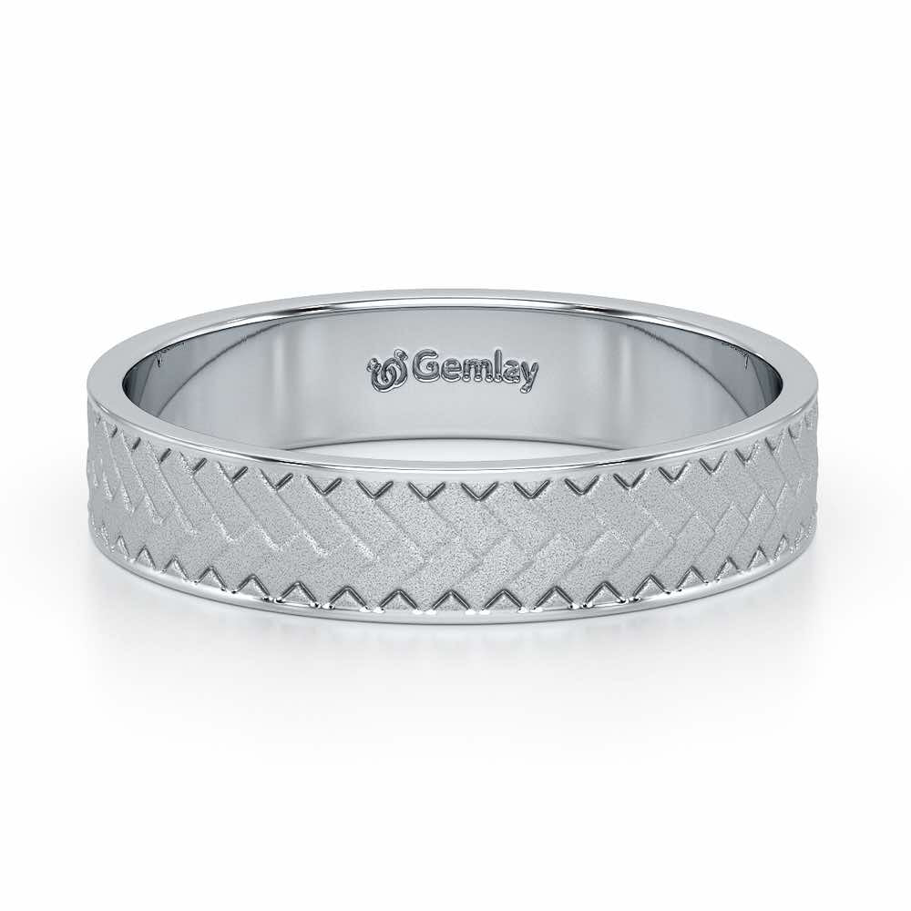 Isla Silver Ring - White Gold - Image 5