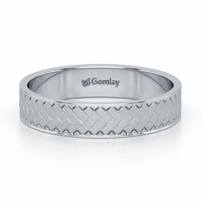 Isla Silver Ring - White Gold - Image 5