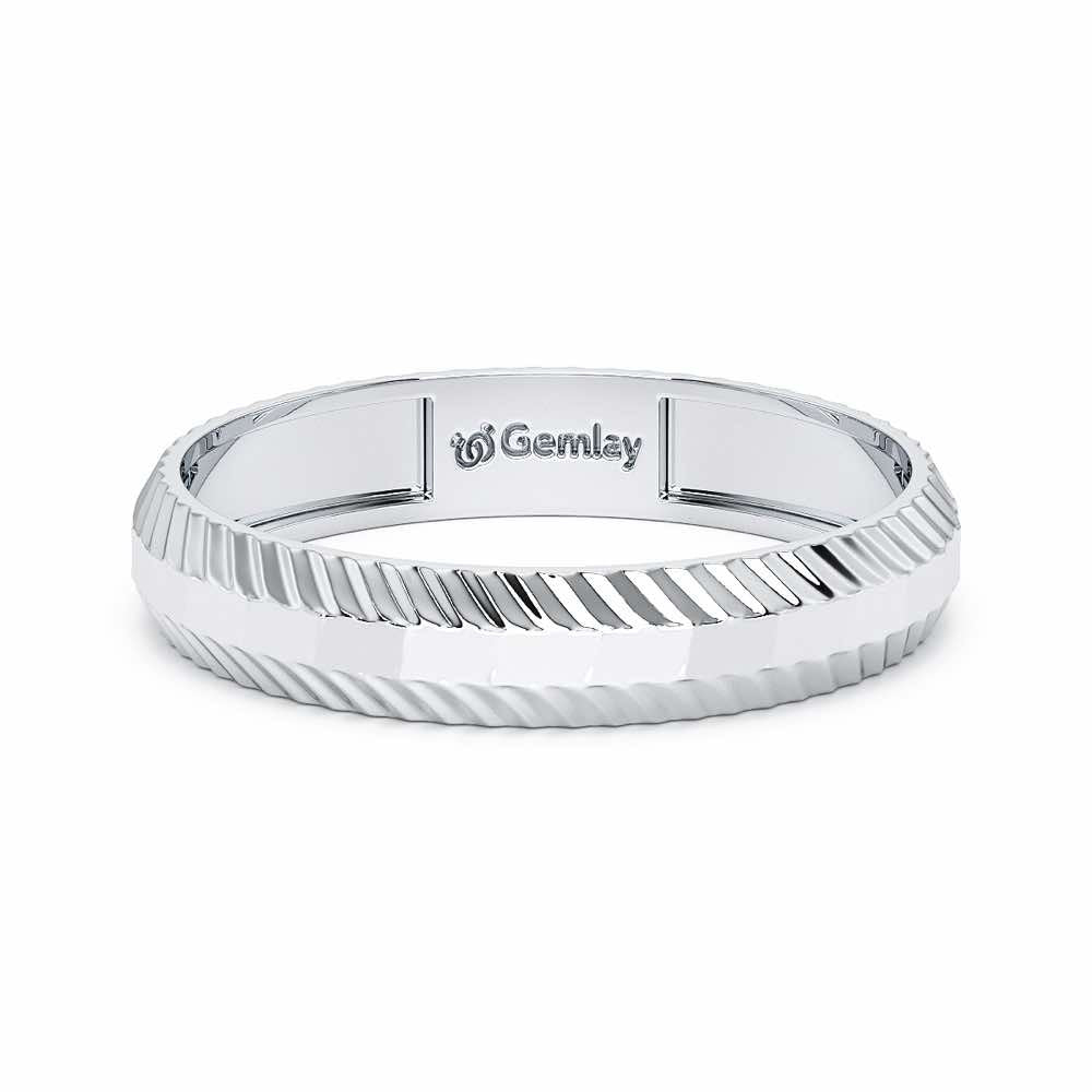 Nia Silver Ring - White Gold - Image 5