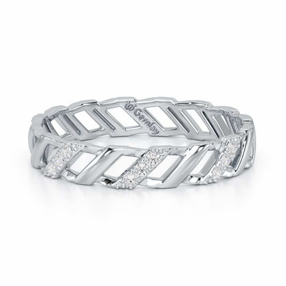 Arandele Silver Ring - White Gold - Image 5