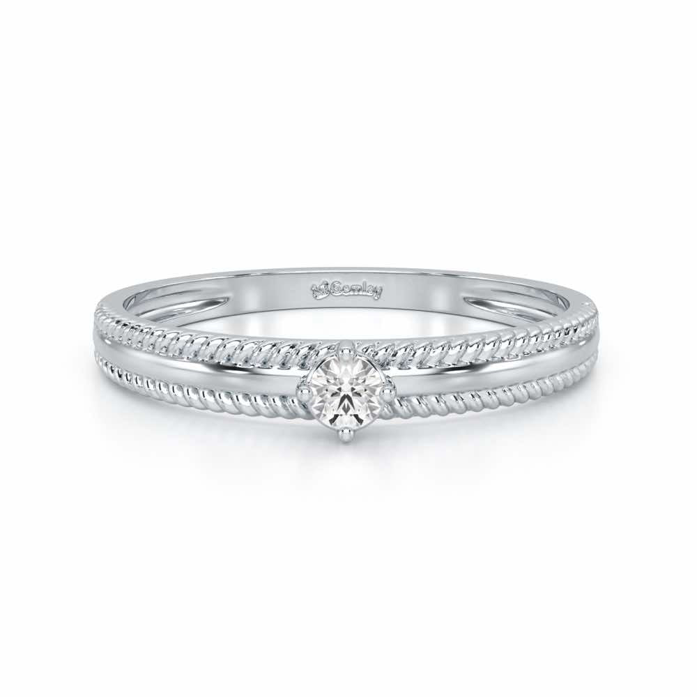 Destined One Silver Ring - White Gold - Image 5