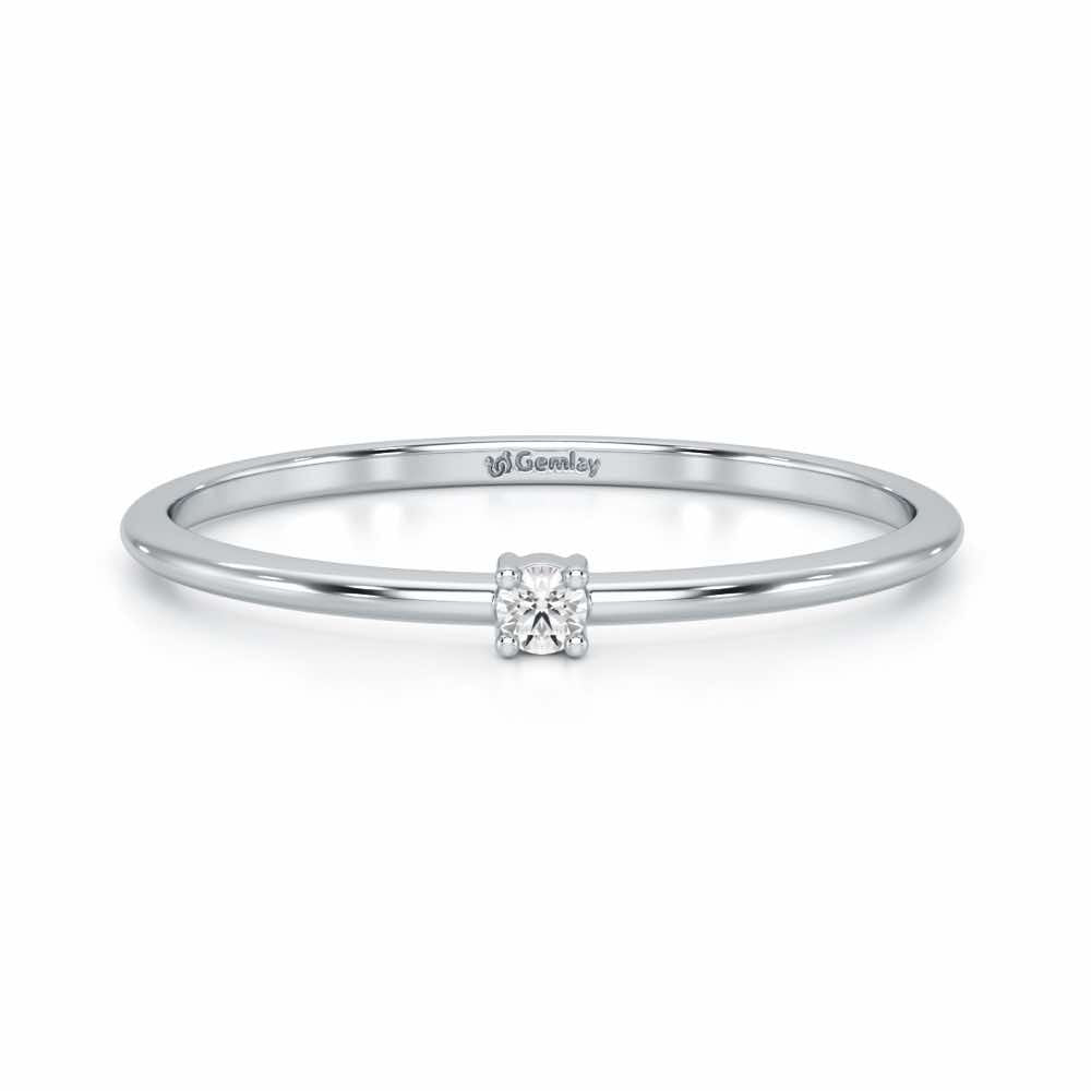 Divine Touch Silver Ring - White Gold - Image 5