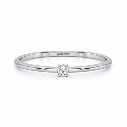 Divine Touch Silver Ring - White Gold - Image 5