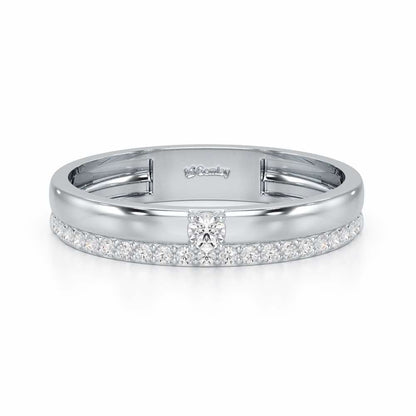 The Bliss Hint Silver Ring - White Gold - Image 5