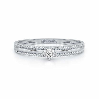 Grace Queen Silver Ring - White Gold - Image 5