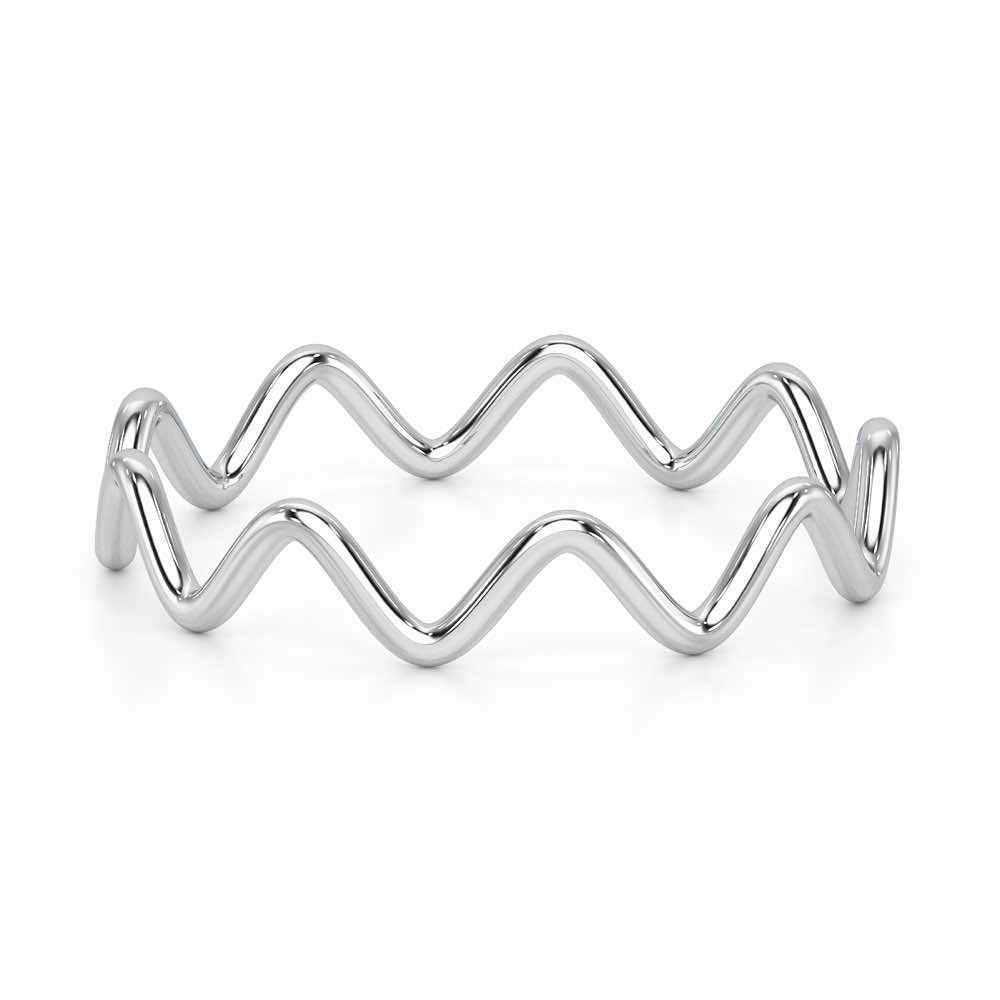 Golden Grace Women Silver Ring - White Gold - Image 5