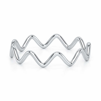 Golden Grace Women Silver Ring - White Gold - Image 5