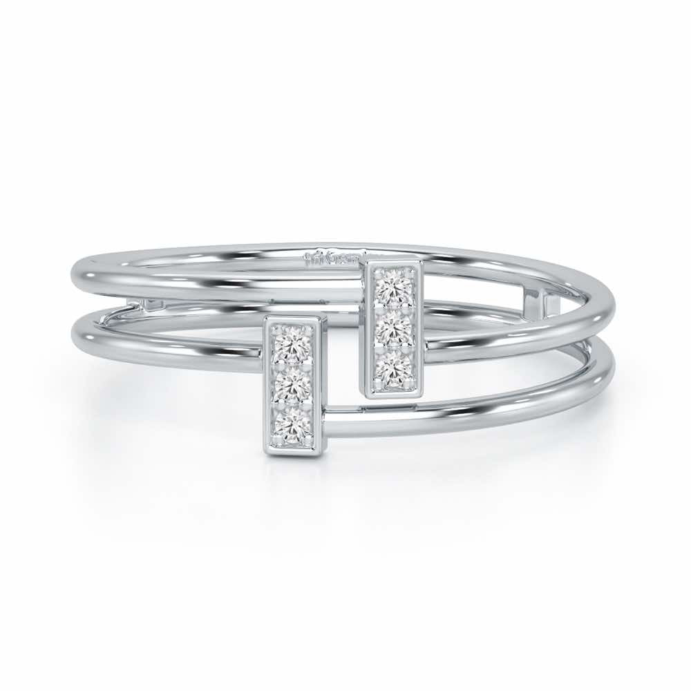 Flawless Slay Silver Ring - White Gold - Image 5