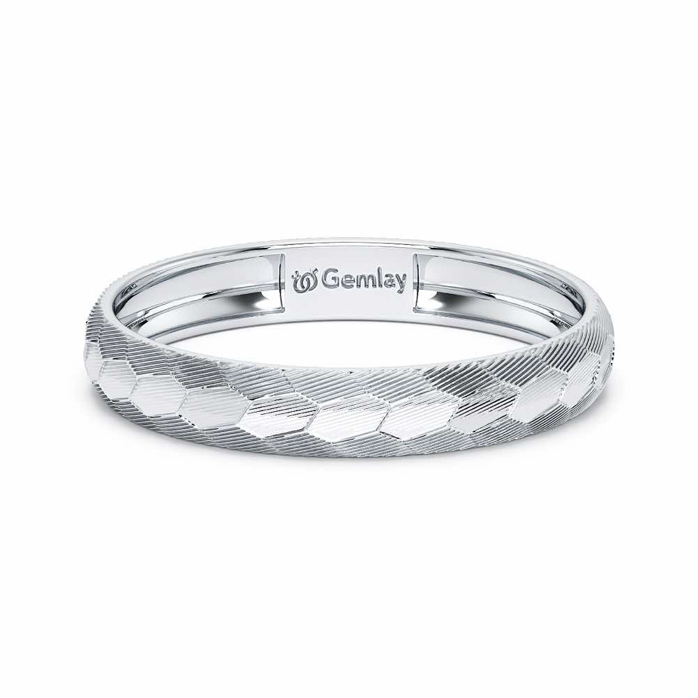 Lumi Silver Ring - White Gold - Image 5