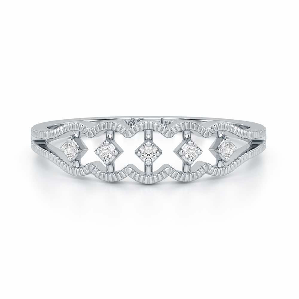 Glow Dance Silver Ring - White Gold - Image 5