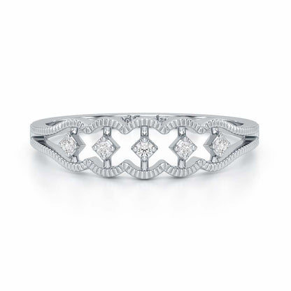 Glow Dance Silver Ring - White Gold - Image 5