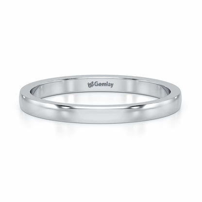 Serene Spark Stackable Silver Ring - White Gold - Image 5