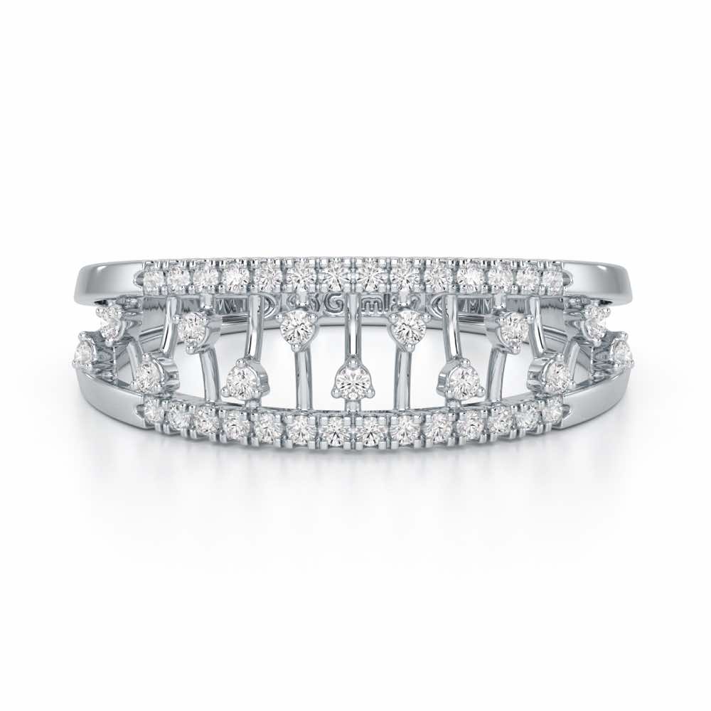 Glowy Serina Silver Ring - White Gold - Image 5