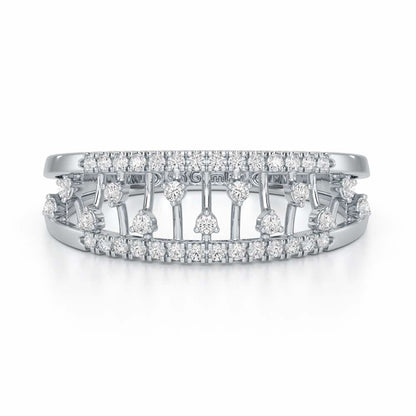 Glowy Serina Silver Ring - White Gold - Image 5