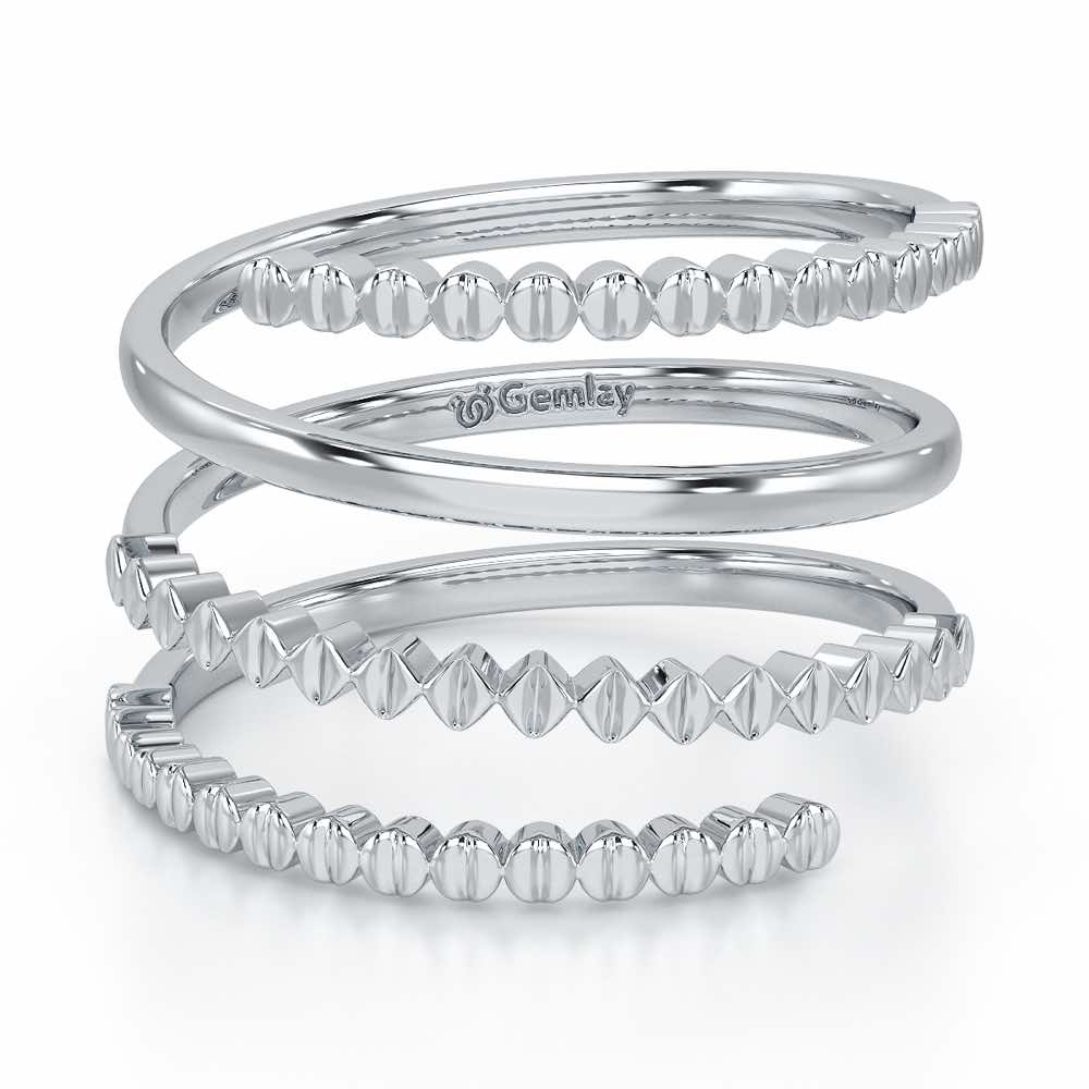 Spring Sing Silver Ring - White Gold - Image 5