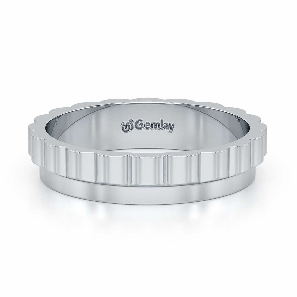 Delphine Silver Ring - White Gold - Image 5