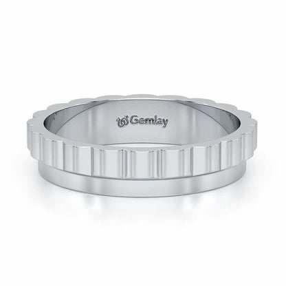 Delphine Silver Ring - White Gold - Image 5