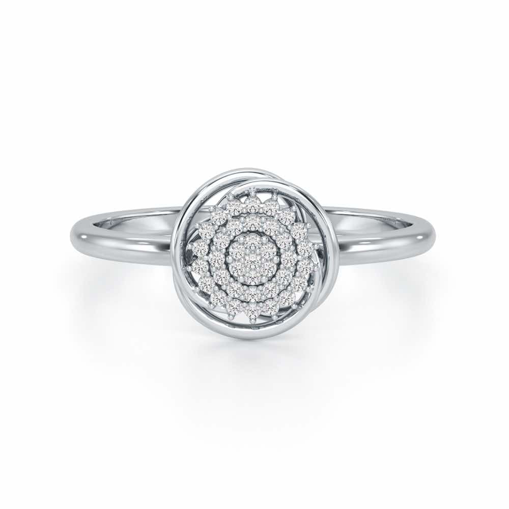 Aquila Silver Ring - White Gold - Image 5