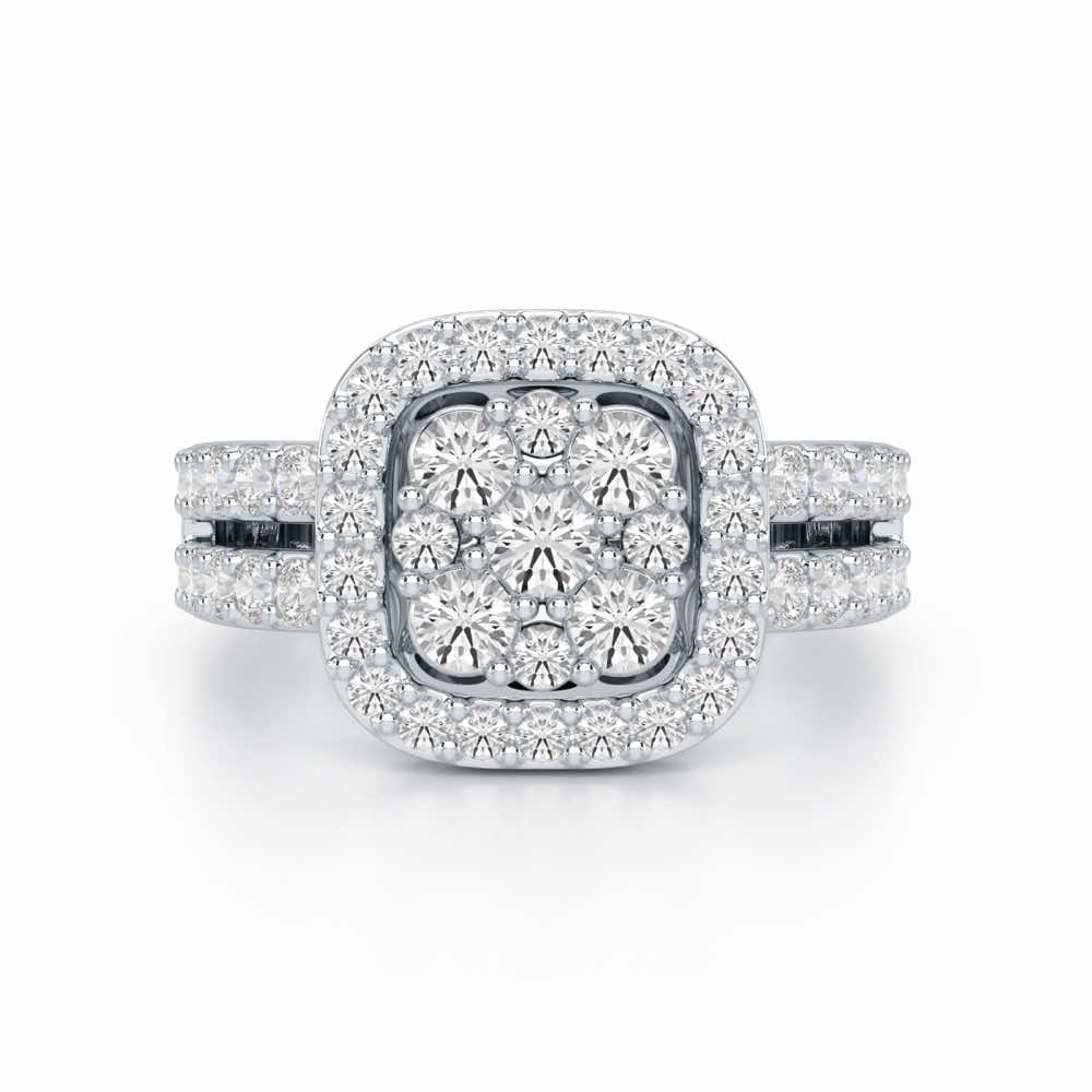 Divine Ilana Silver Ring - White Gold - Image 4