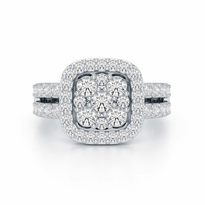 Divine Ilana Silver Ring - White Gold - Image 4