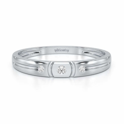 Miracle Blush Silver Ring - White Gold - Image 5