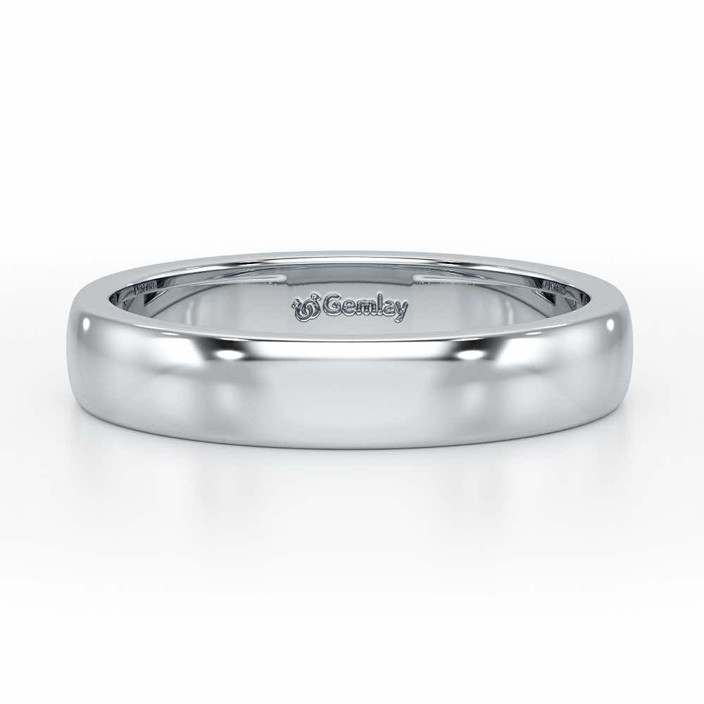 Preston Simple Band For Men - White Gold - Image 5