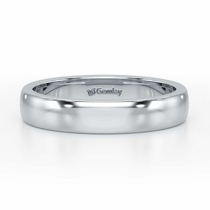 Preston Simple Band For Men - White Gold - Image 5