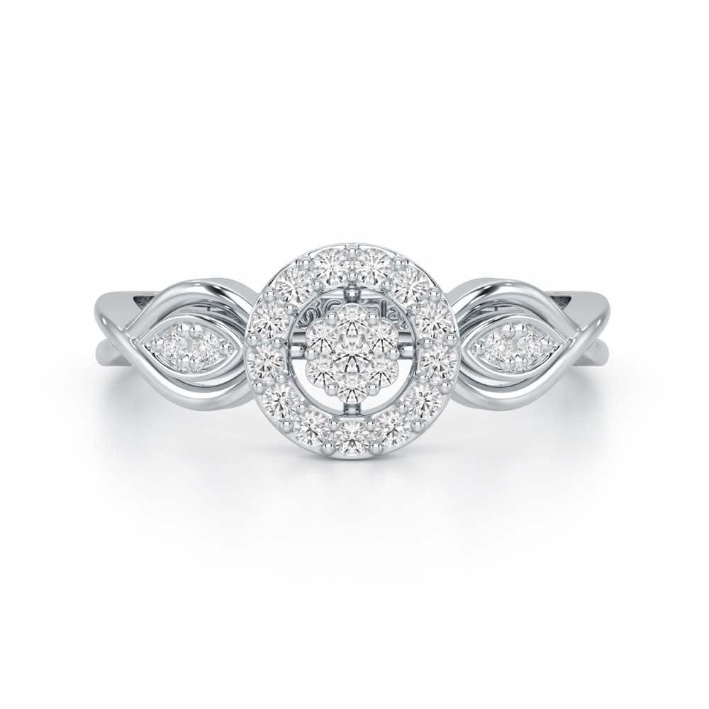 Luminis Attraction Silver Ring - White Gold - Image 5