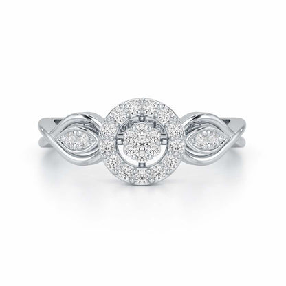 Luminis Attraction Silver Ring - White Gold - Image 5