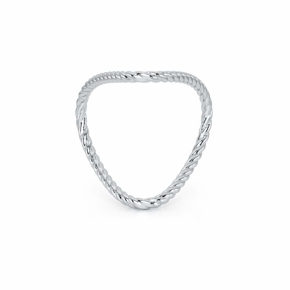 Esme Armlet Silver Ring - White Gold - Image 5