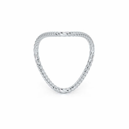Esme Armlet Silver Ring - White Gold - Image 5