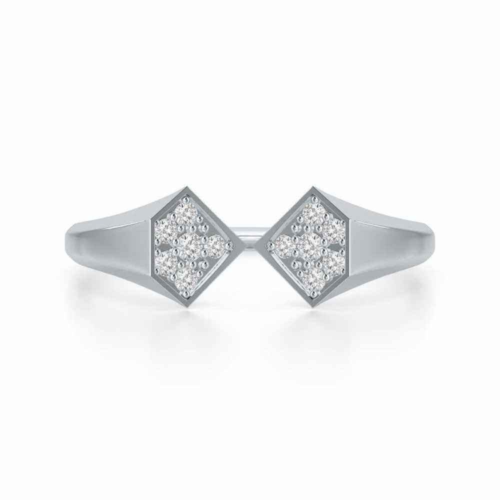 Beauty Serene Silver Ring - White Gold - Image 5