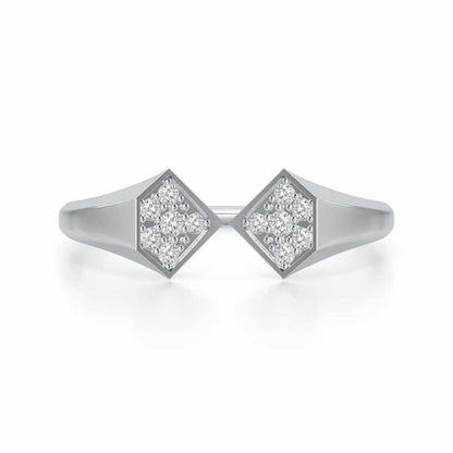 Beauty Serene Silver Ring - White Gold - Image 5