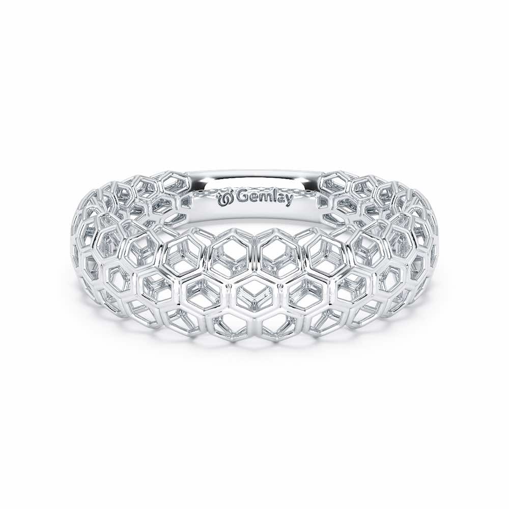 Mila Silver Ring - White Gold - Image 5
