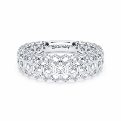 Mila Silver Ring - White Gold - Image 5