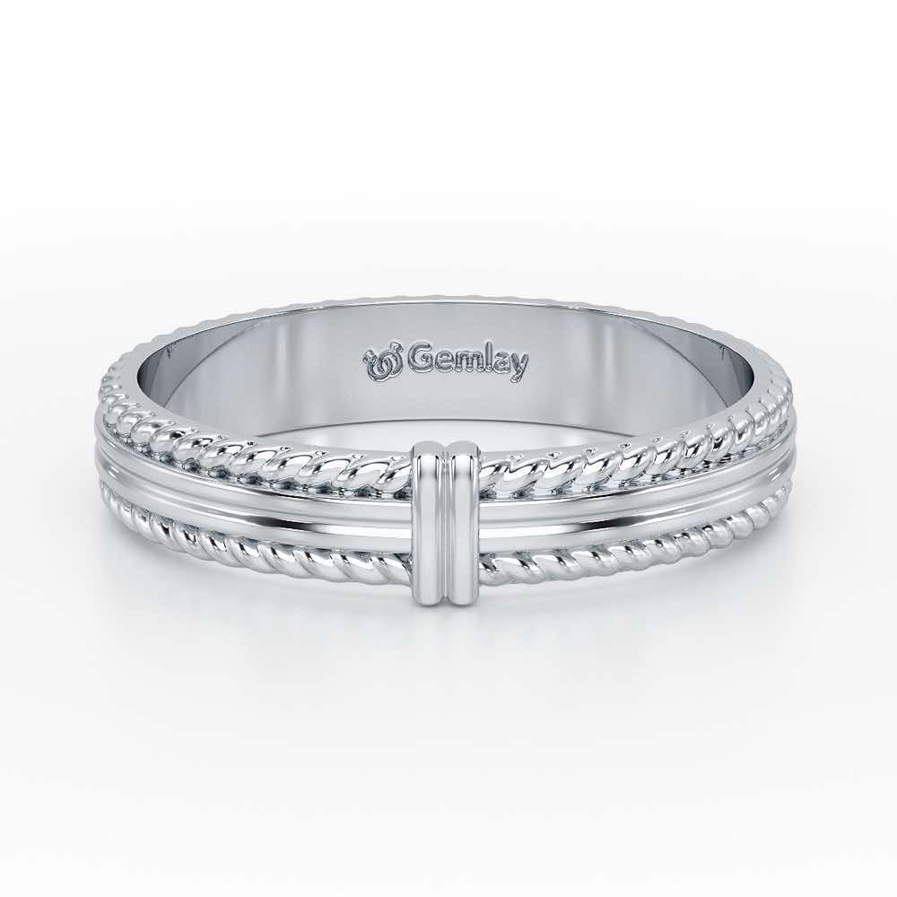 Zyna Silver Ring For Women - White Gold - Image 5