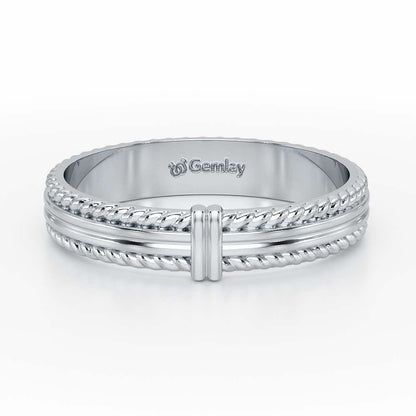 Zyna Silver Ring For Women - White Gold - Image 5