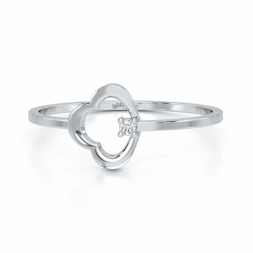 Clouding Silver Ring - White Gold - Image 5