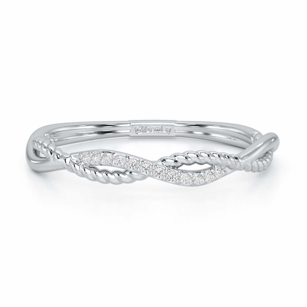 Turning Glowy Silver Ring - White Gold - Image 5