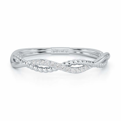 Turning Glowy Silver Ring - White Gold - Image 5