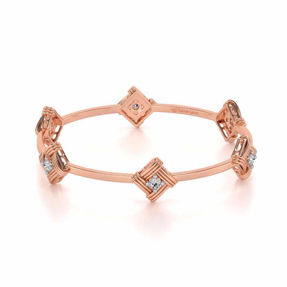 Wallah Silver Bangles - Rose Gold - Image 2
