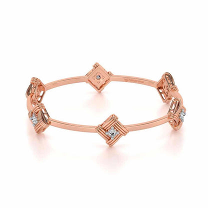 Wallah Silver Bangles - Rose Gold - Image 2