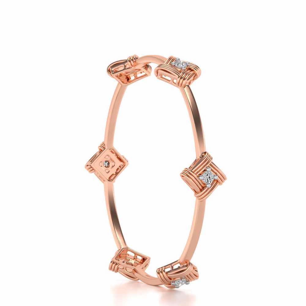 Wallah Silver Bangles - Rose Gold - Image 3