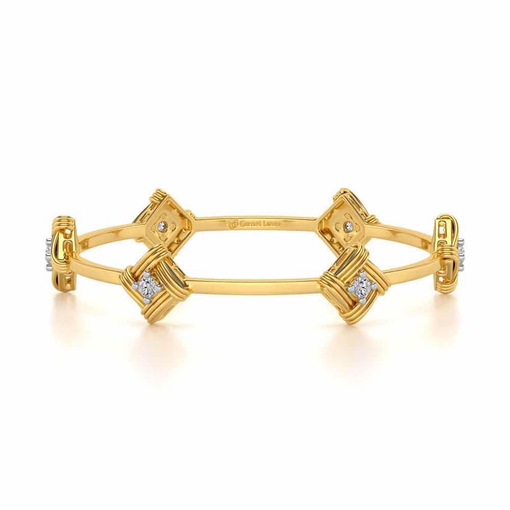 Wallah Silver Bangles - Yellow Gold - Image 5