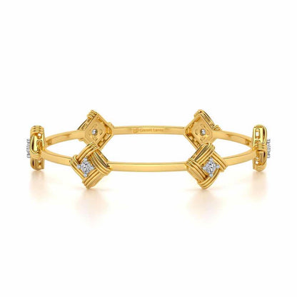 Wallah Silver Bangles - Yellow Gold - Image 5
