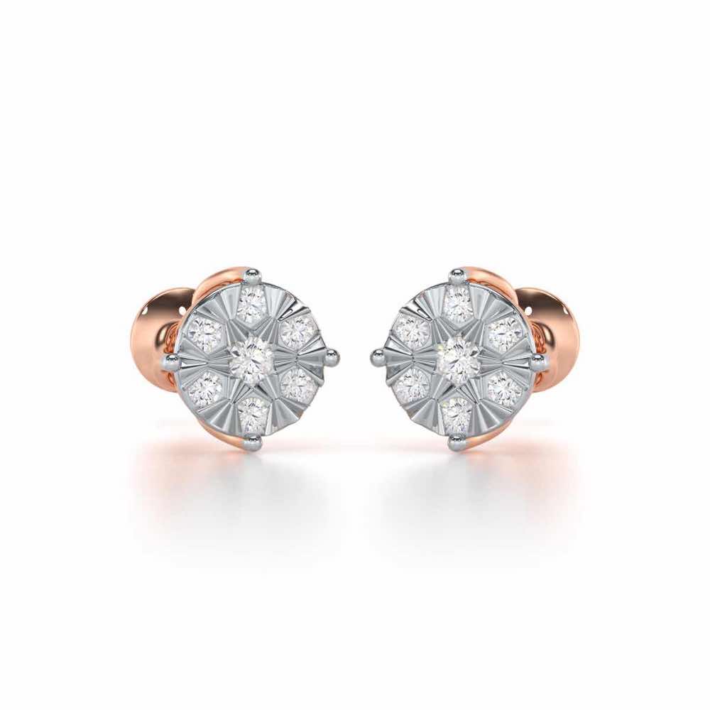 Whimsy Silver Earrings - Rose Gold - Image 1