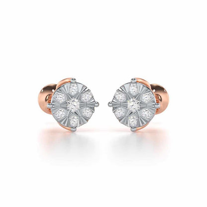 Whimsy Silver Earrings - Rose Gold - Image 1