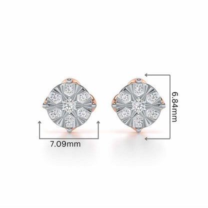 Whimsy Silver Earrings - Rose Gold - Image 2
