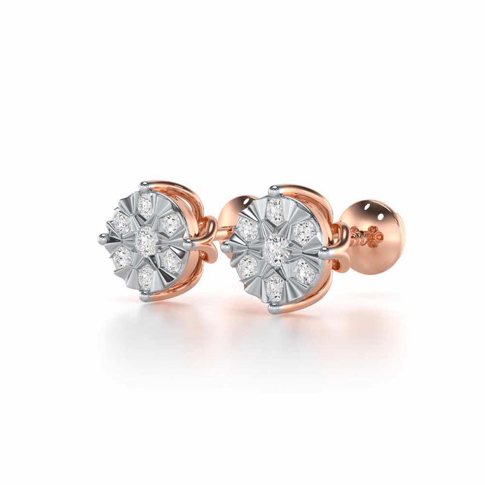 Whimsy Silver Earrings - Rose Gold - Image 3