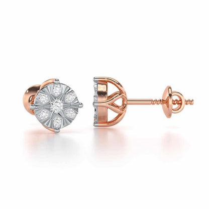Whimsy Silver Earrings - Rose Gold - Image 4